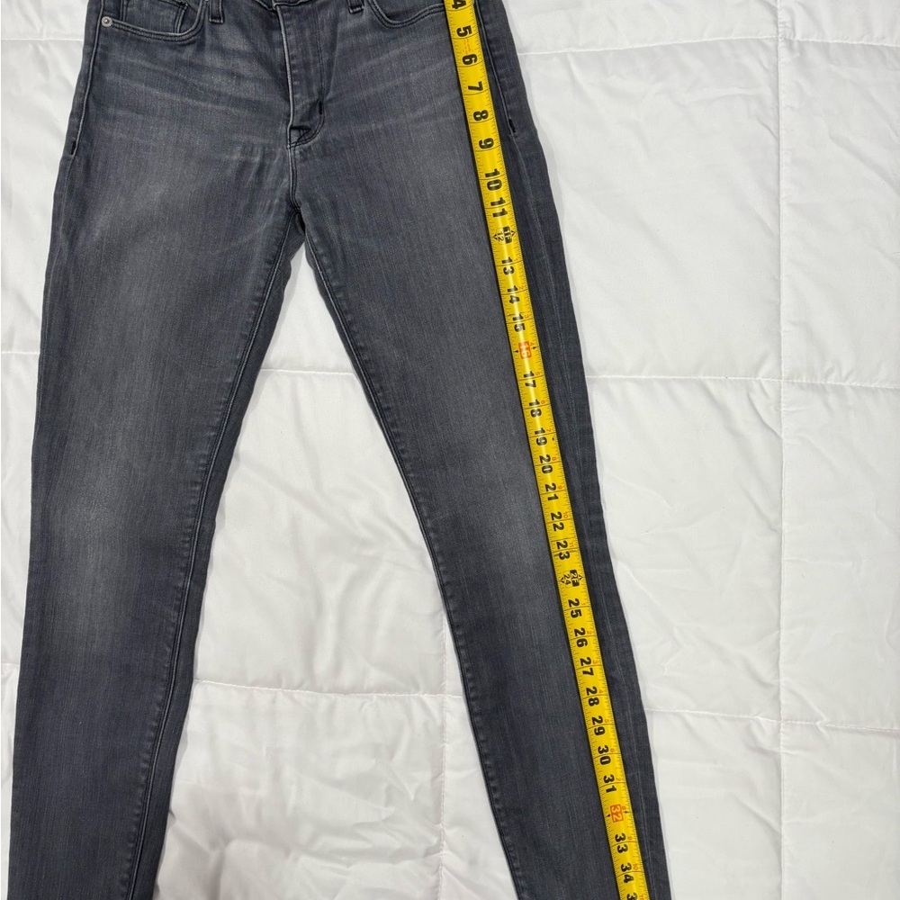 Hudson Stretch Skinny Jeans 27 Gray Mid Rise Made in USA - Picture 6 of 14